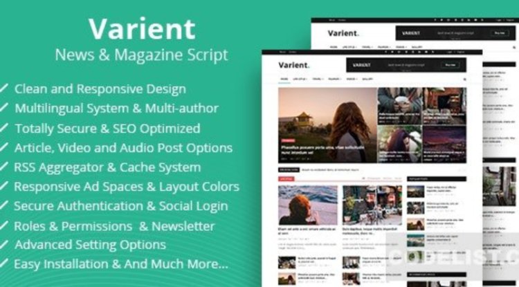 Varient - News & Magazine Script  v1.9 Free Unlimited Domain Varient - News & Magazine Script  v1.9 Free Unlimited Domain