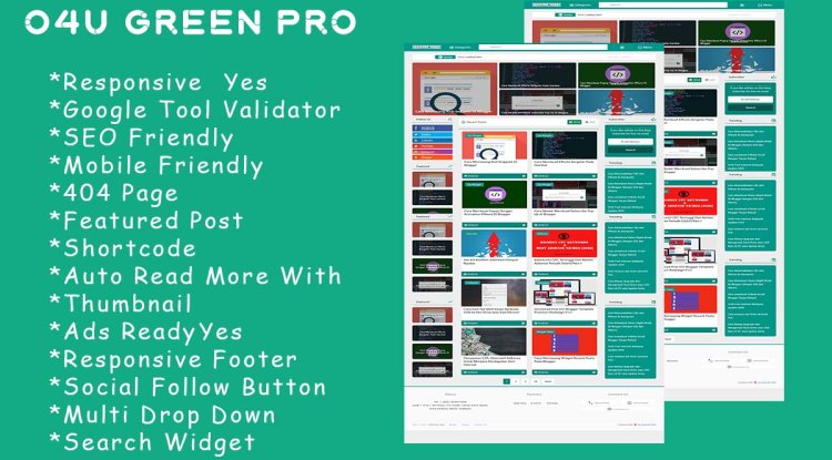O4U Green Responsive Blogger Theme O4U Green Responsive Blogger Theme