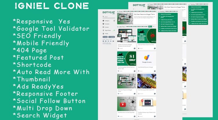 Igniel Responsive Premium Blogger Template Igniel Responsive Premium Blogger Template